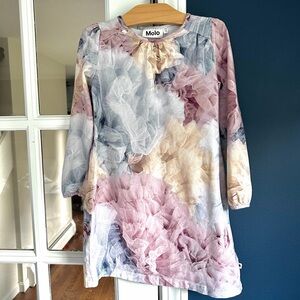 Molo Ceria Dress Bella Bella Print Size 5-6Y Girls Cotton Stretch